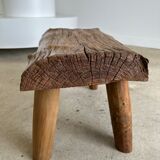 Stool in blond teak