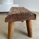 Stool in blond teak