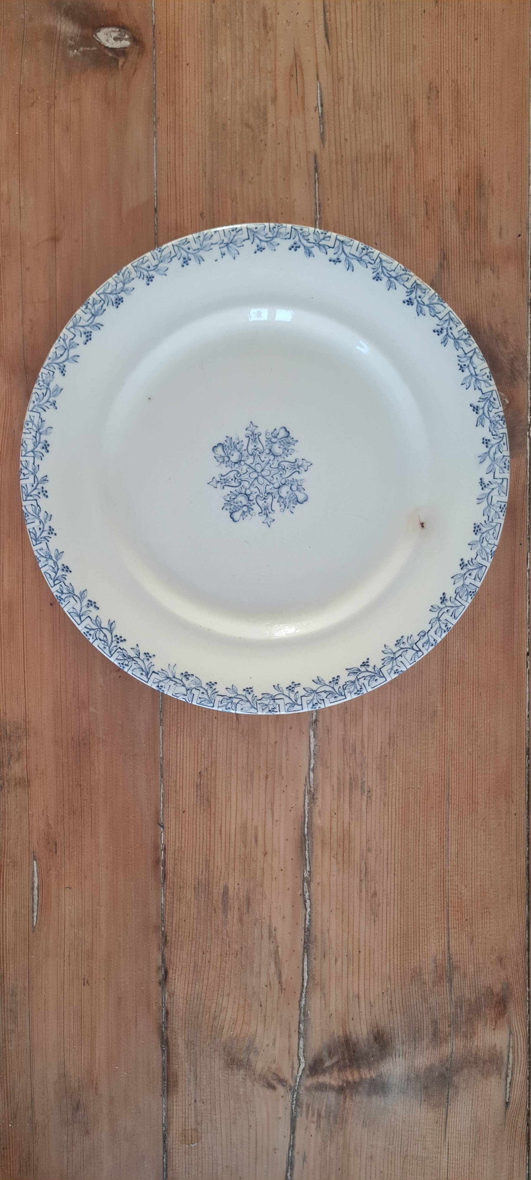 Serving dish in iron earth