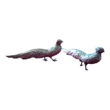 Two silver pheasants