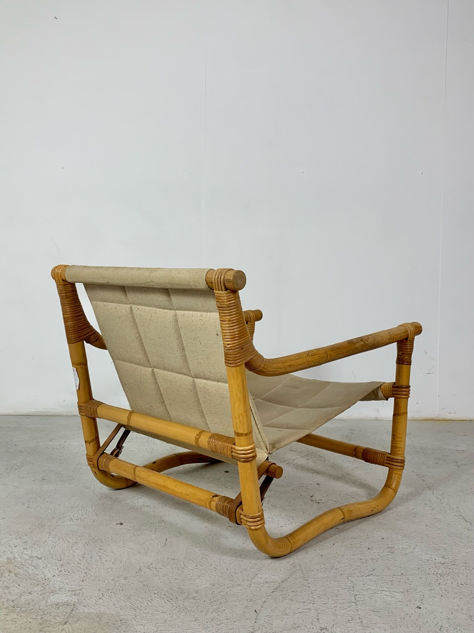 Vintage bamboo lounge set made in denmark 1950s