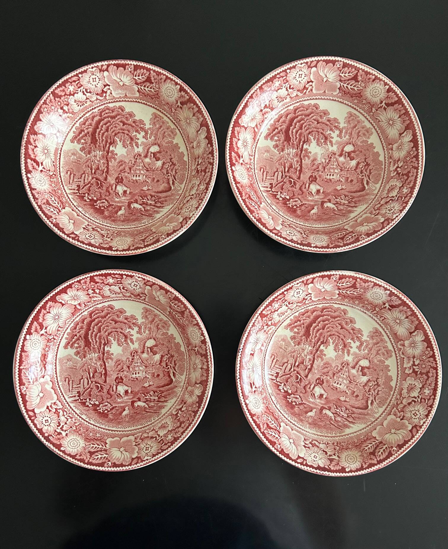 4 WR Midwinter Ltd "Rural England" English plates