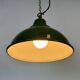 Industrial Green Enamel Factory Pendant Lamp from Maxlume, 1960s