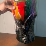 Multicolored Trunk Vase Vallauris Circa 1960 Vintage