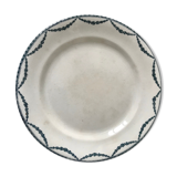 Round plate Iron Earth Salins model Vincennes mid-nineteenth