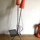 Vintage three-way two-light floor lamp