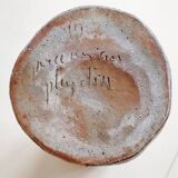 Vintage stoneware vase by Jean-Claude Monange