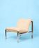 Beige armchair with chrome frame (1 of 2), Italy, 1980s