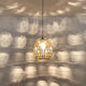 Colourful glass pendant lamp by Glashütte Limburg