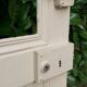 Glass communication door h221.5x90cm old 4 panes without interior glazing