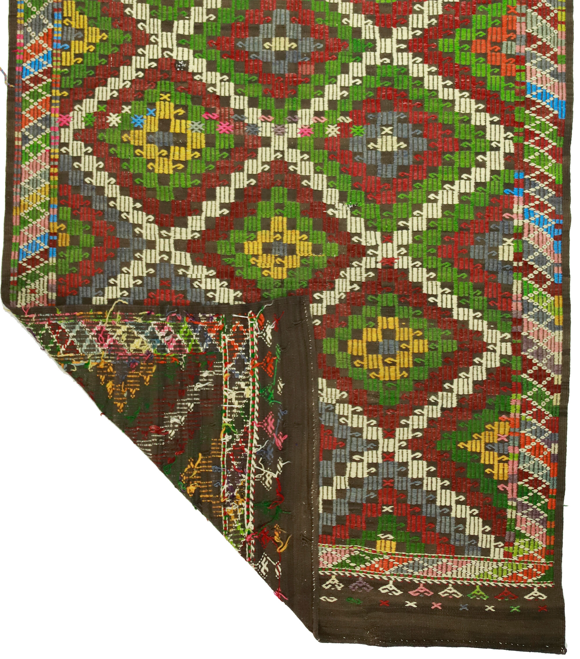 Anatolian handmade kilim rug 337 cm x 167 cm