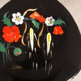 Decorative Longwy enamel plate