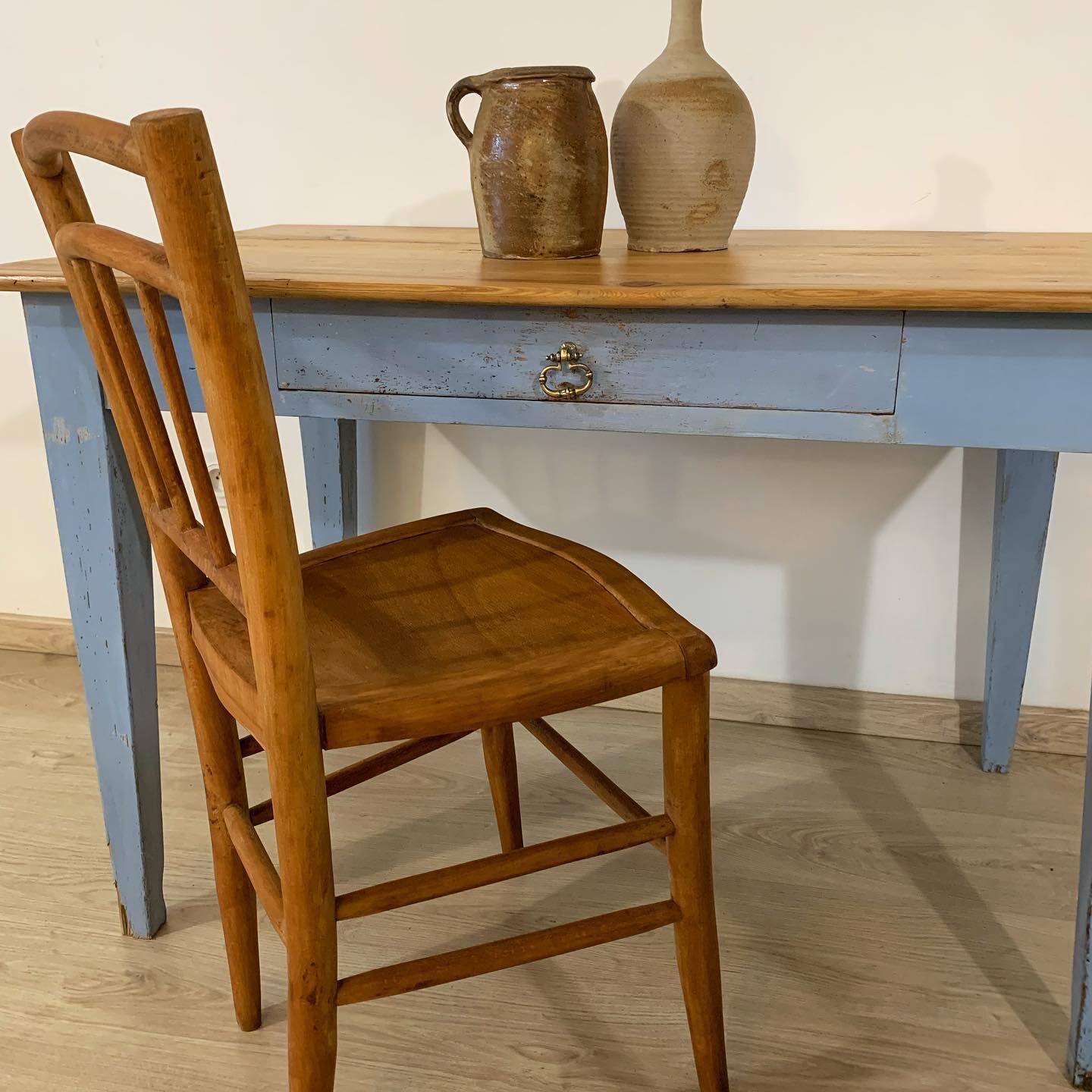 Old bistro chair completely restored.