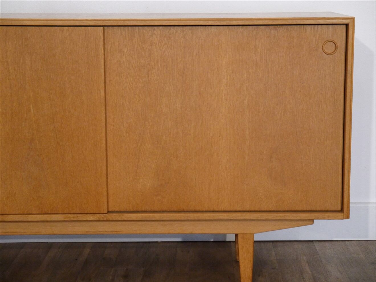Minimalist Scandinavian sideboard in oak 1960