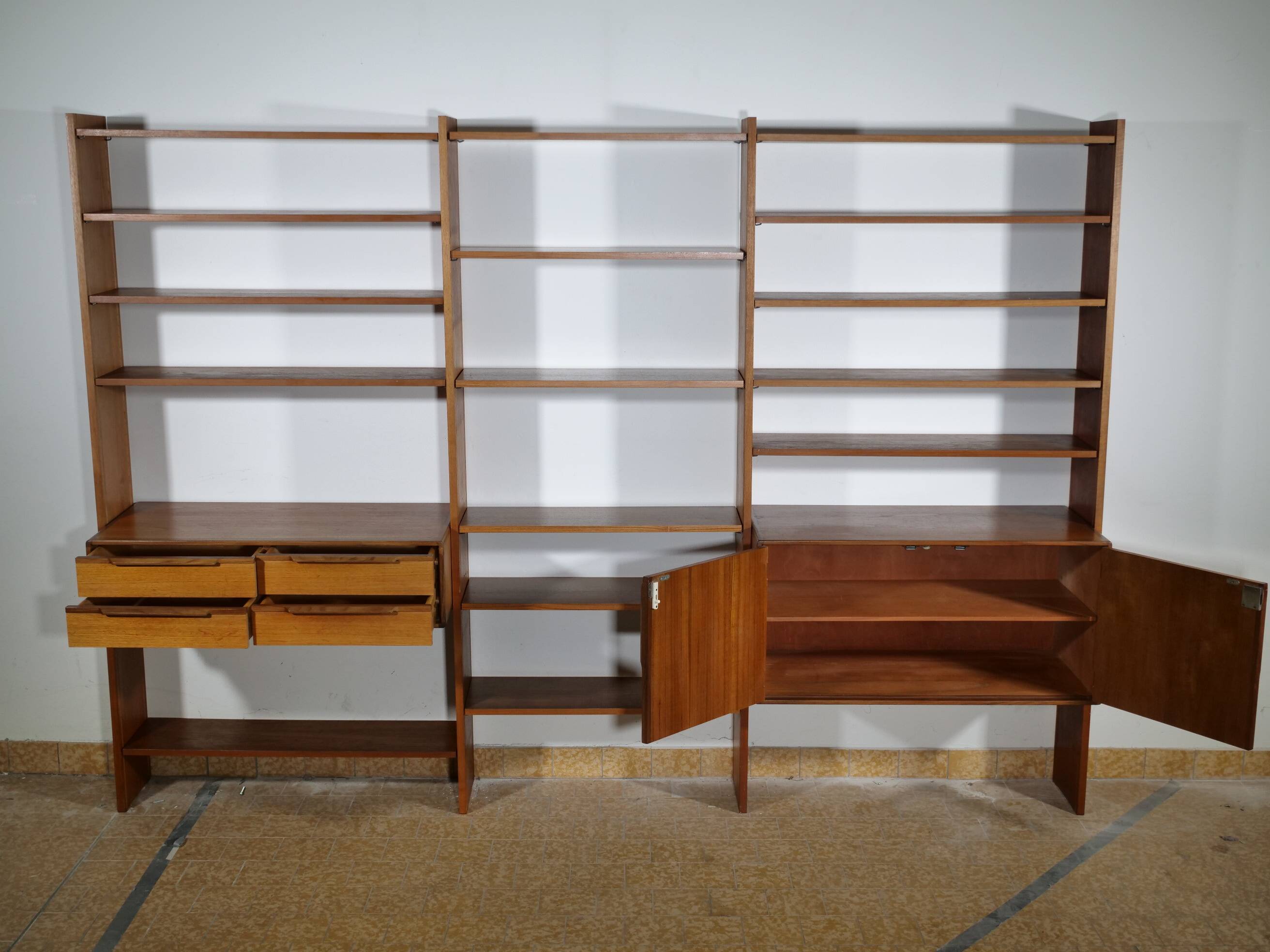 Tectonia wall unit by jussi peippo for asko, 1960s