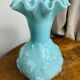 Blue opaline glass vase