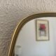 Vintage mirror 1960 asymmetrical mirror - 46 x 24 cm