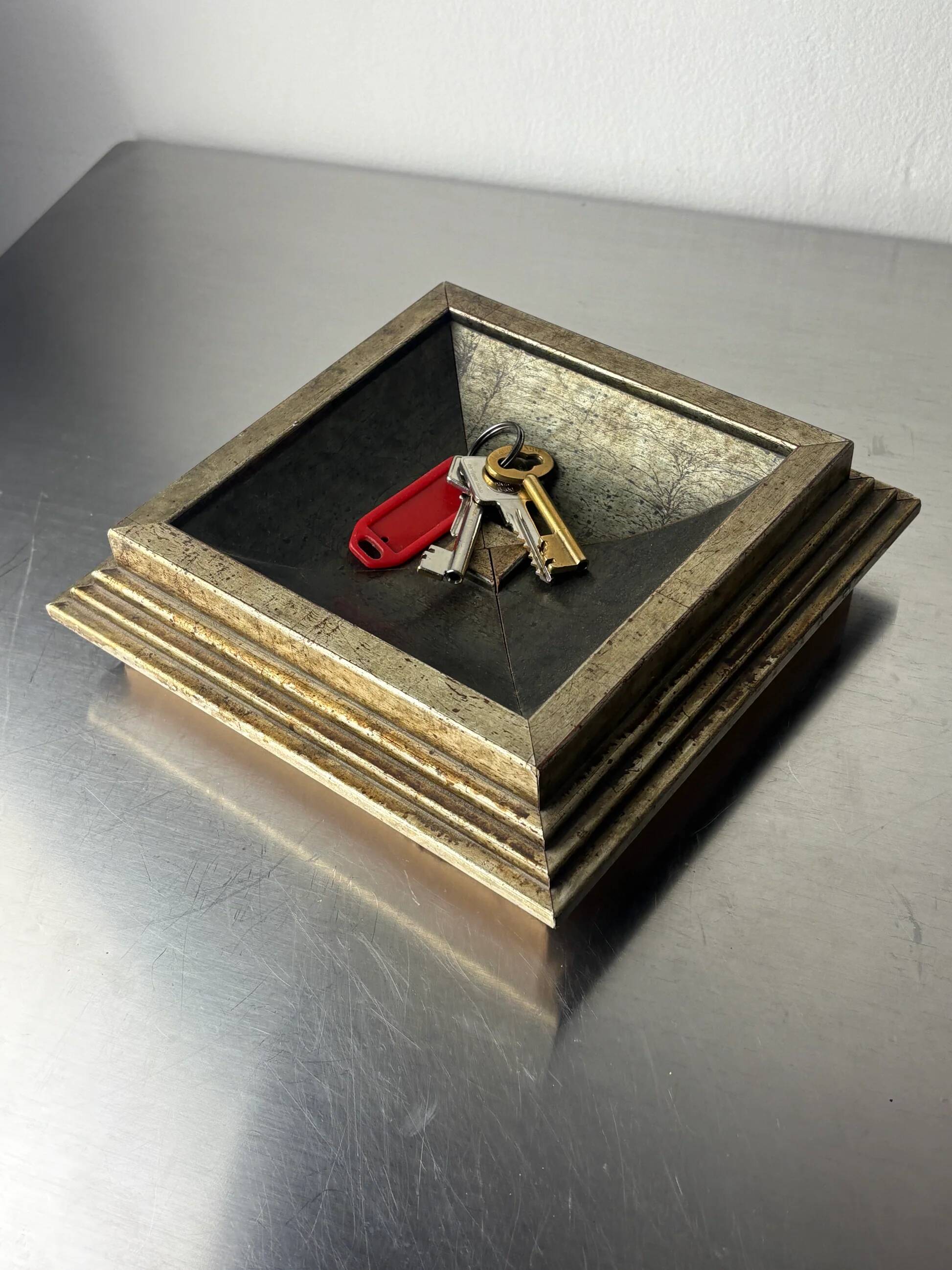 Hollywood Regency tray, wood, France, 1980s