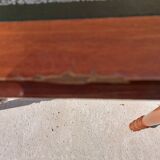 Desk green leather top