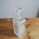 Pressed glass whisky decanter