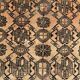 Old faded terracotta rug | Turkmen tribal wool rug