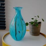 Vaas Meerkleurige en verre, style rétro, jaren 1980, Murano, italie