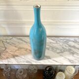 Signed stoneware soliflore bottle vase