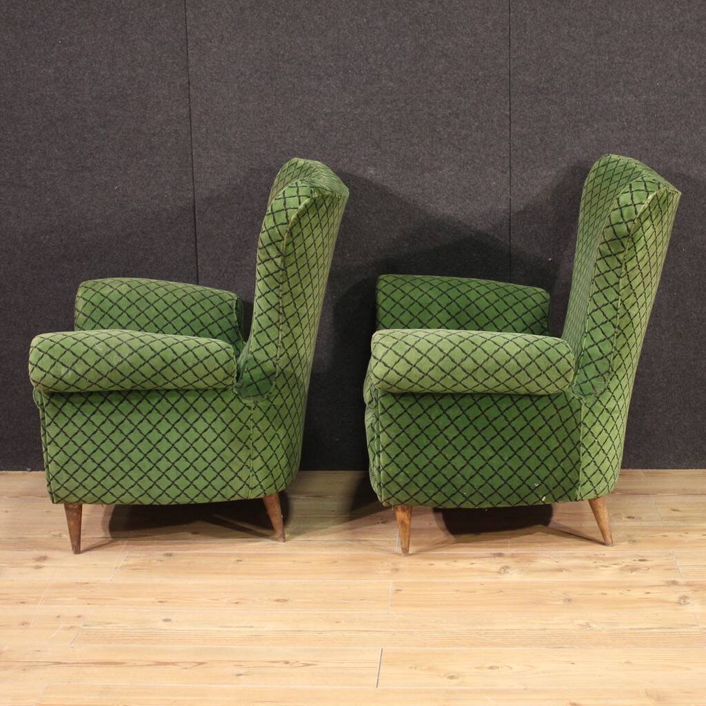Paire de fauteuils italiens, années 60