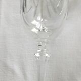 Set of 6 crystal champagne flutes