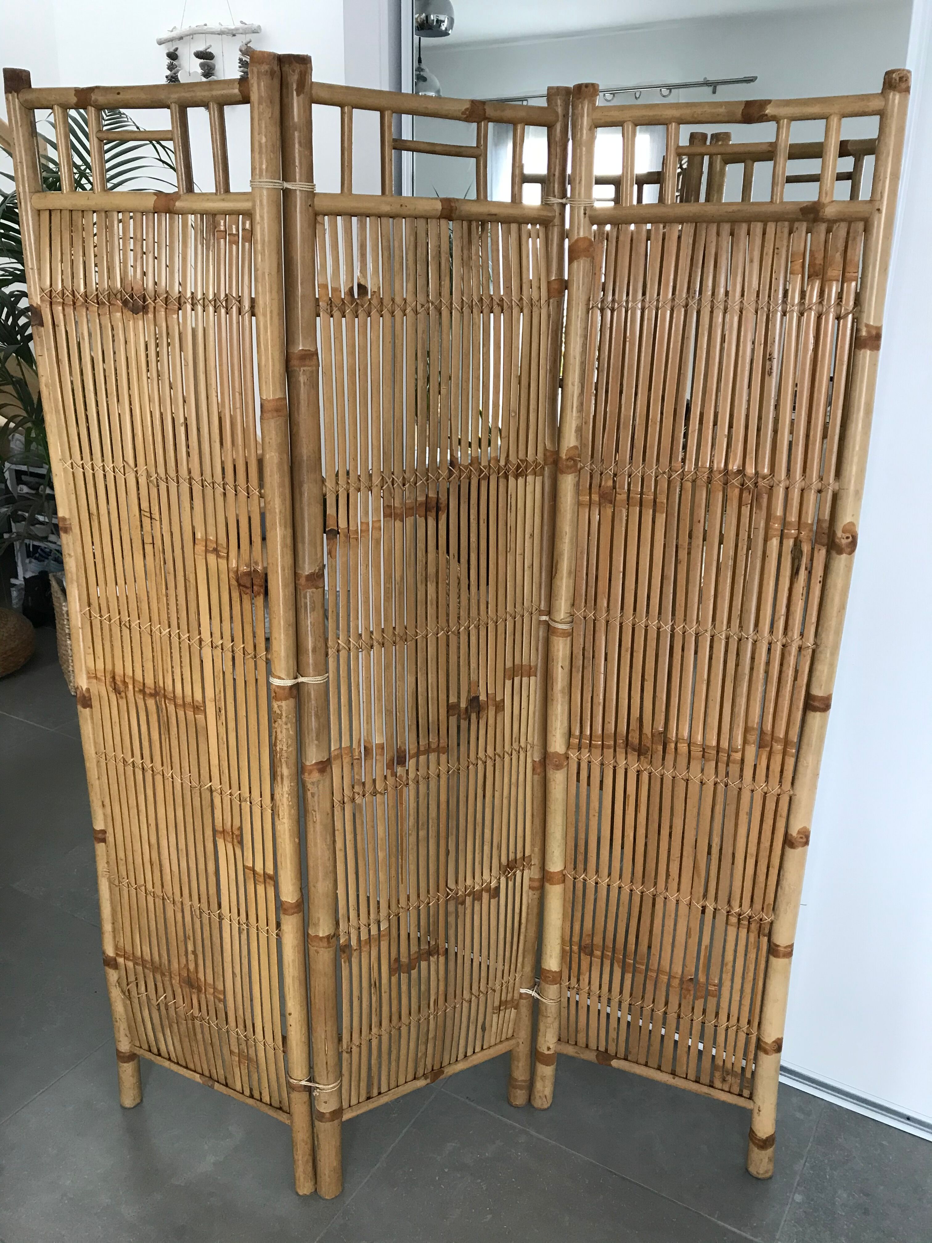 Bamboo screen 3 panels