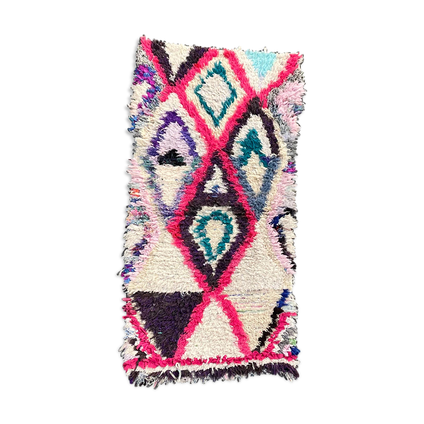 Vintage azilal berber carpet 75x160 cm