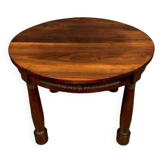 Empire extending table in blond walnut circa 1880 / 306cm open