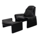 Saporiti Italia P60 armchair with ottoman