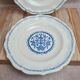 Pair of Gien plates model Rouen blue – classic decor