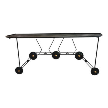 1950s wall-mounted coat rack