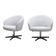 Yngve ekström. pair of swivel armchairs "rondino", for swedese.