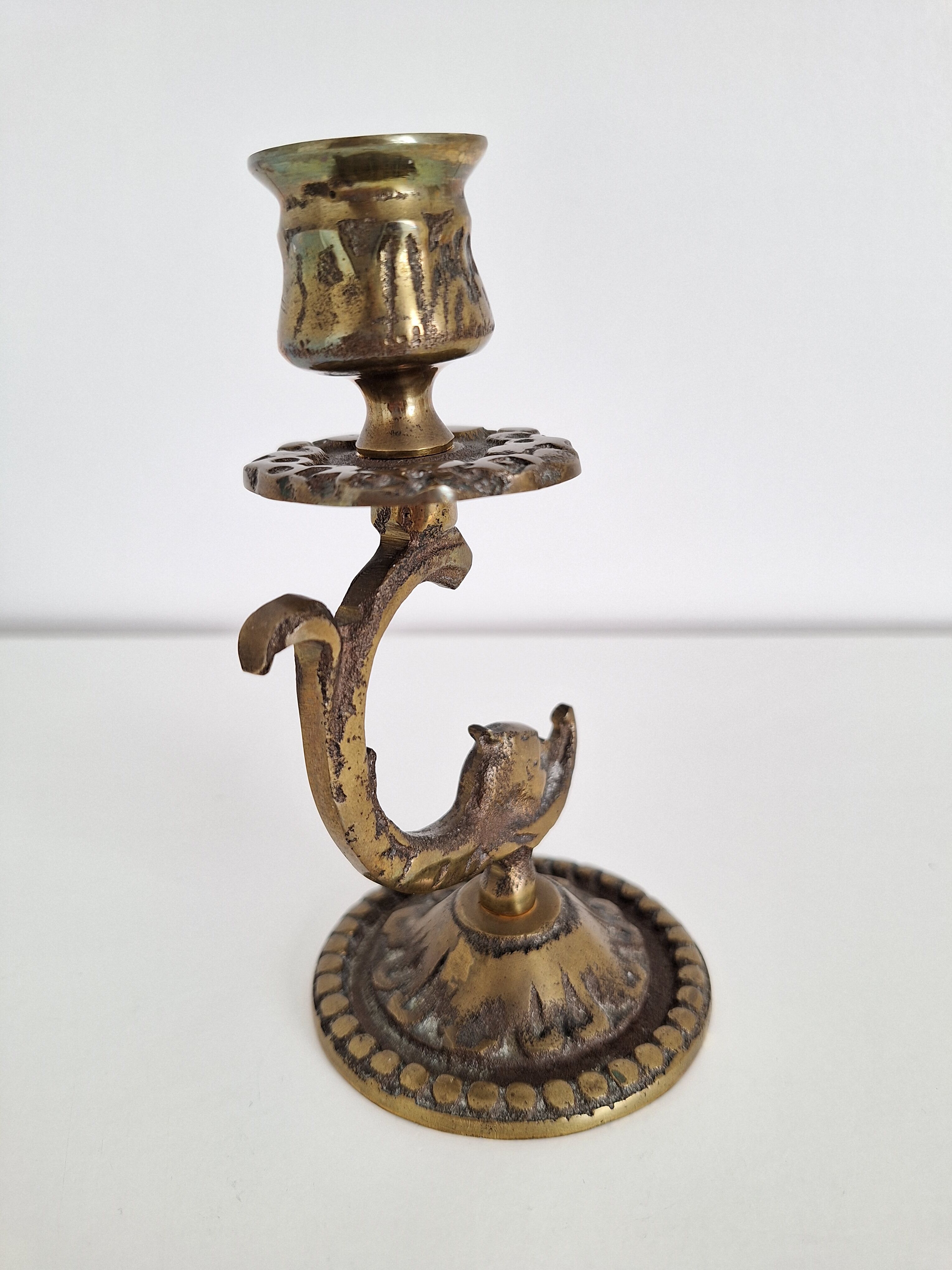 Vintage brass candle holder