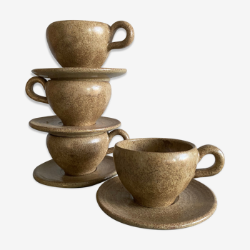 Quatre tasses céramique