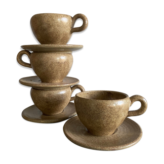 Four ceramic cups