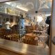 Brewery mirror, hollow engraved glass, perfect condition
