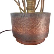 Sculptural metal lamp, 1960s/70s