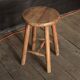 Wooden alpine-style stool