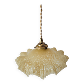 Yellow Clichy glass pendant