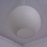 Opaline Glass Satellite Pendant Lamps by Vilhelm Wohlert for Louis Poulsen, 1960s, Set of 2