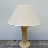 Beige alabaster art deco lamp