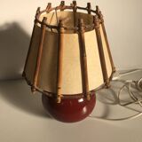 Red ceramic lamp