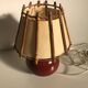 Lampe céramique rouge