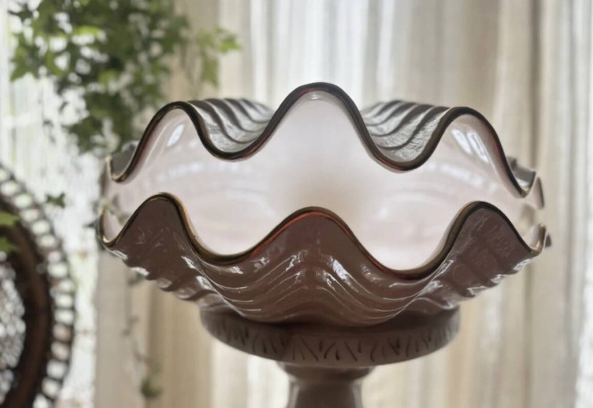 Paire de lampes en céramique nacrée en forme de coquillage, BON DÍA, années 60