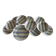Set of 10 hollow plates and 1 striped dish mills of wolves
