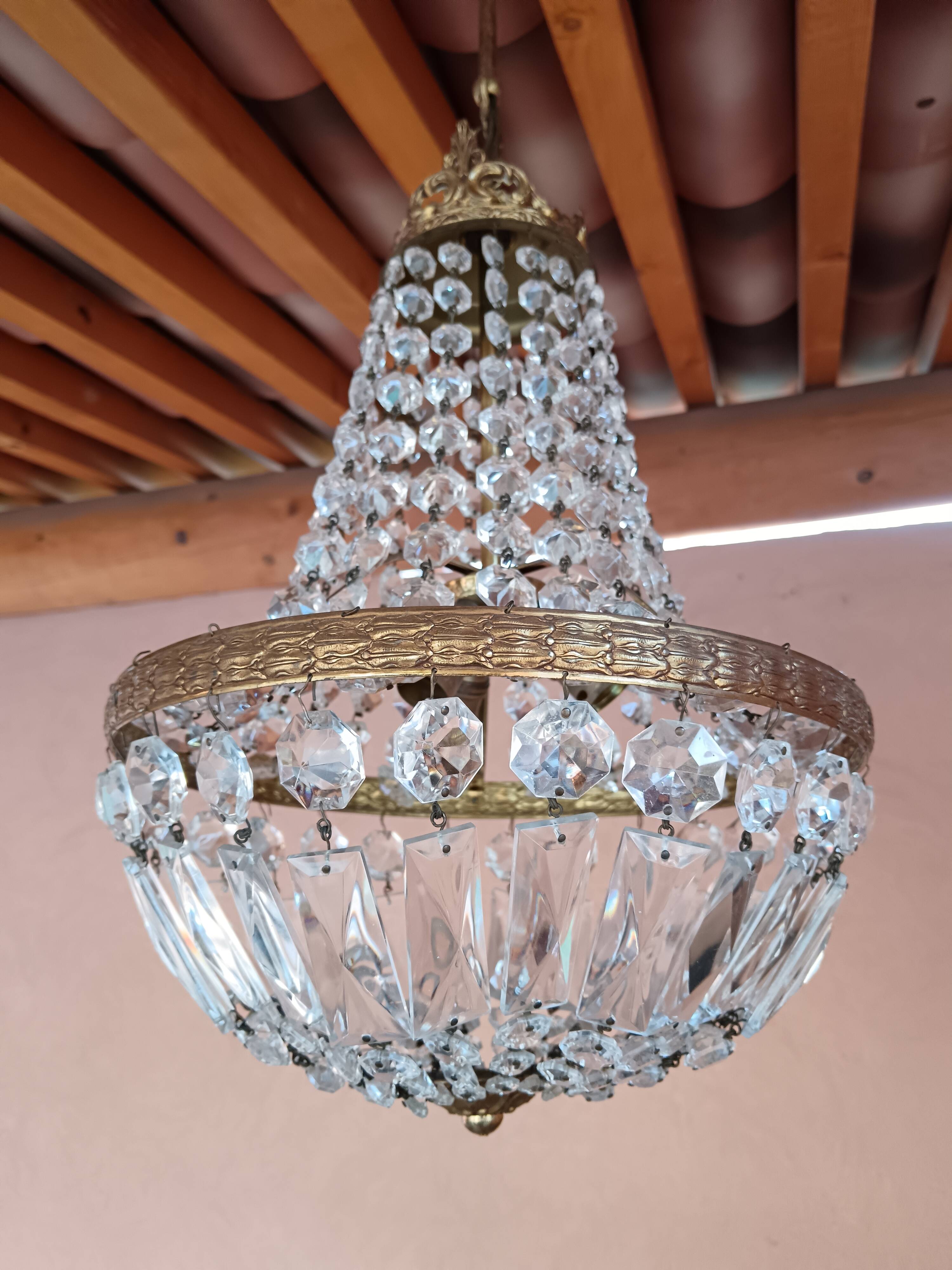 Balloon chandelier with tassels ø 30 cm